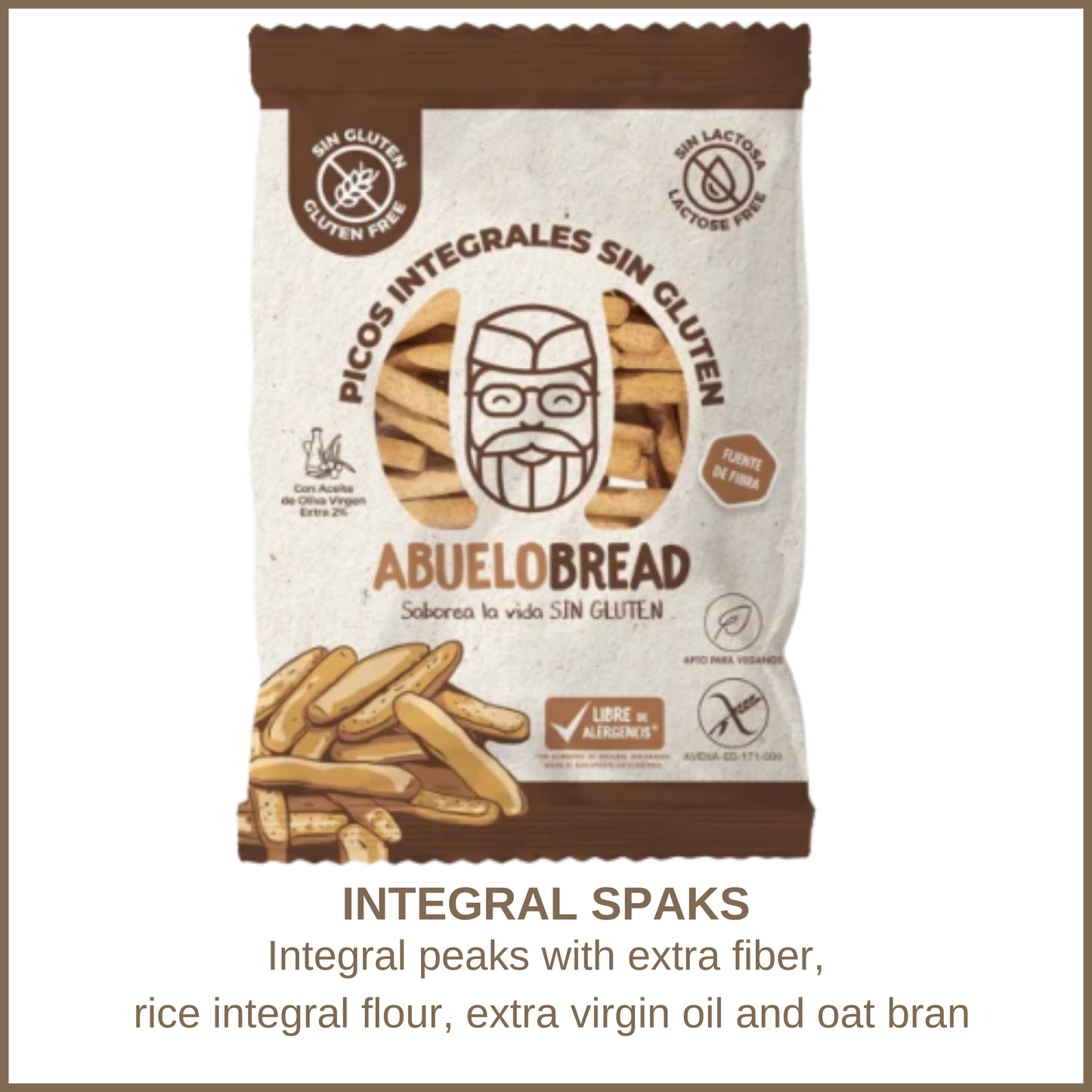 integral peaks | Gluten-free | made with Olive Oil
