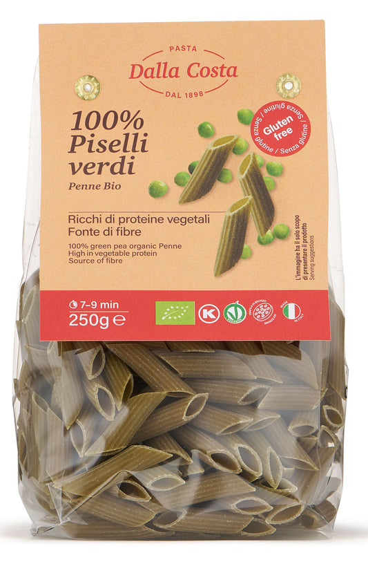 PASTA Gluten Free BIO 100% green peas Penne 250g