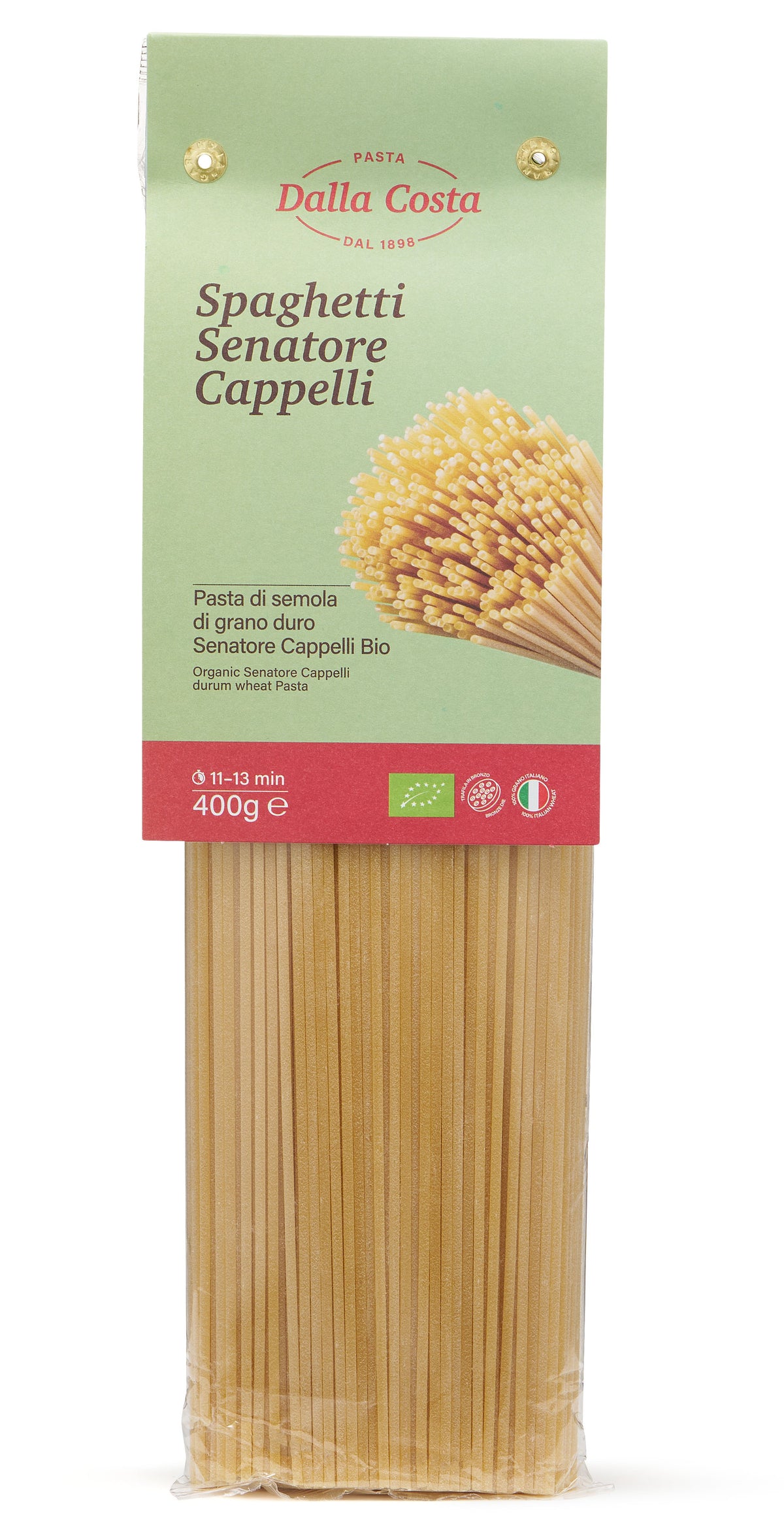 Organic PASTA ancient durum wheat Italian pasta Senatore Cappelli Spaghetti 400g