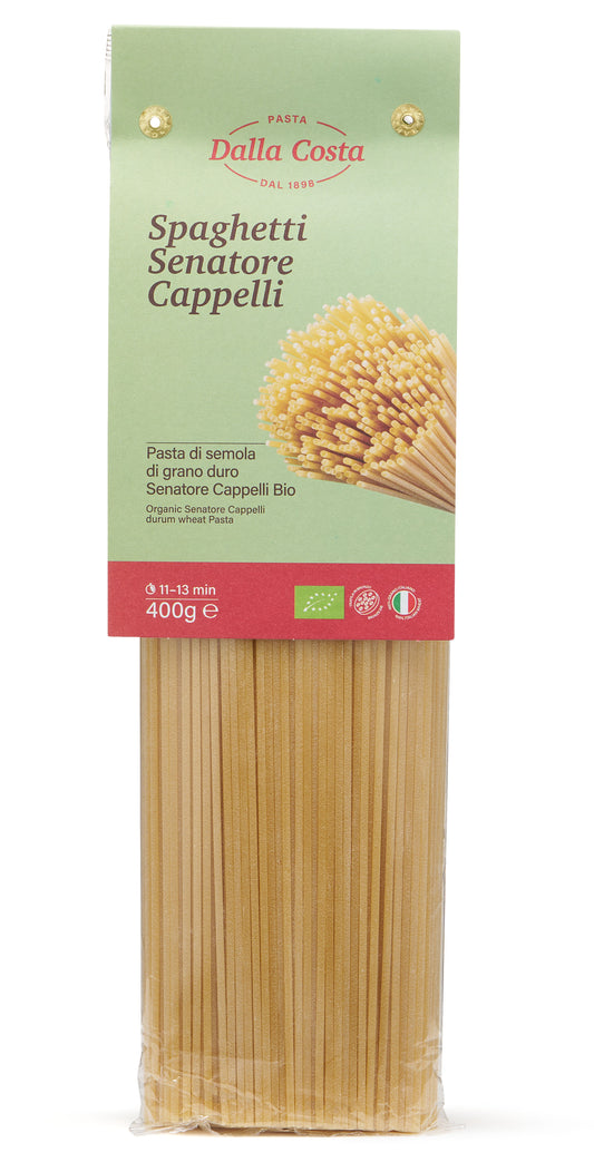 Organic PASTA ancient durum wheat Italian pasta Senatore Cappelli Spaghetti 400g