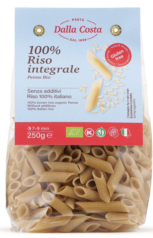 PASTA Gluten Free BIO 100% brown rice Penne 250g