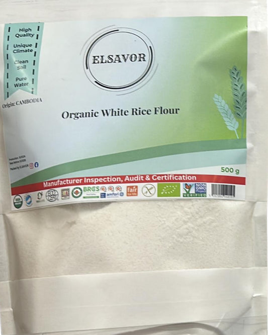 white Rice Flour Elsavor 500g