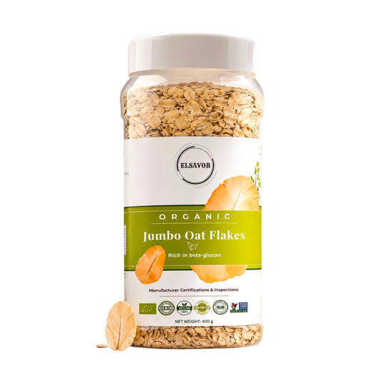 Organic Jumbo OAT Flakes 400g - Non Gmo