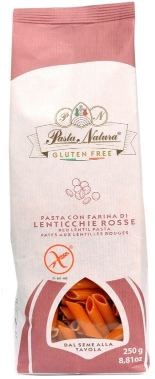 100% RED LENTILS PASTA Penne  | Gluten Free